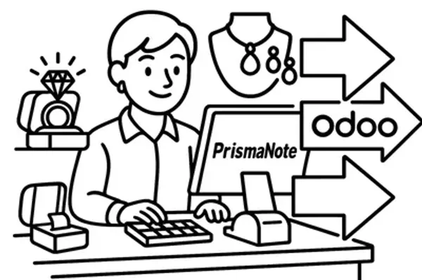 PrismaNote vs Odoo voor juweliers: wanneer blijven, hybride kiezen of migreren?