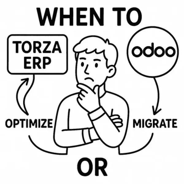 Torza ERP of Odoo? Een praktische vergelijking voor productie en technische groothandel