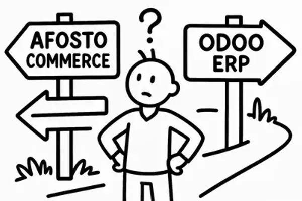 Afosto Commerce vs Odoo: besliskader voor groeiende retail & e-commerce