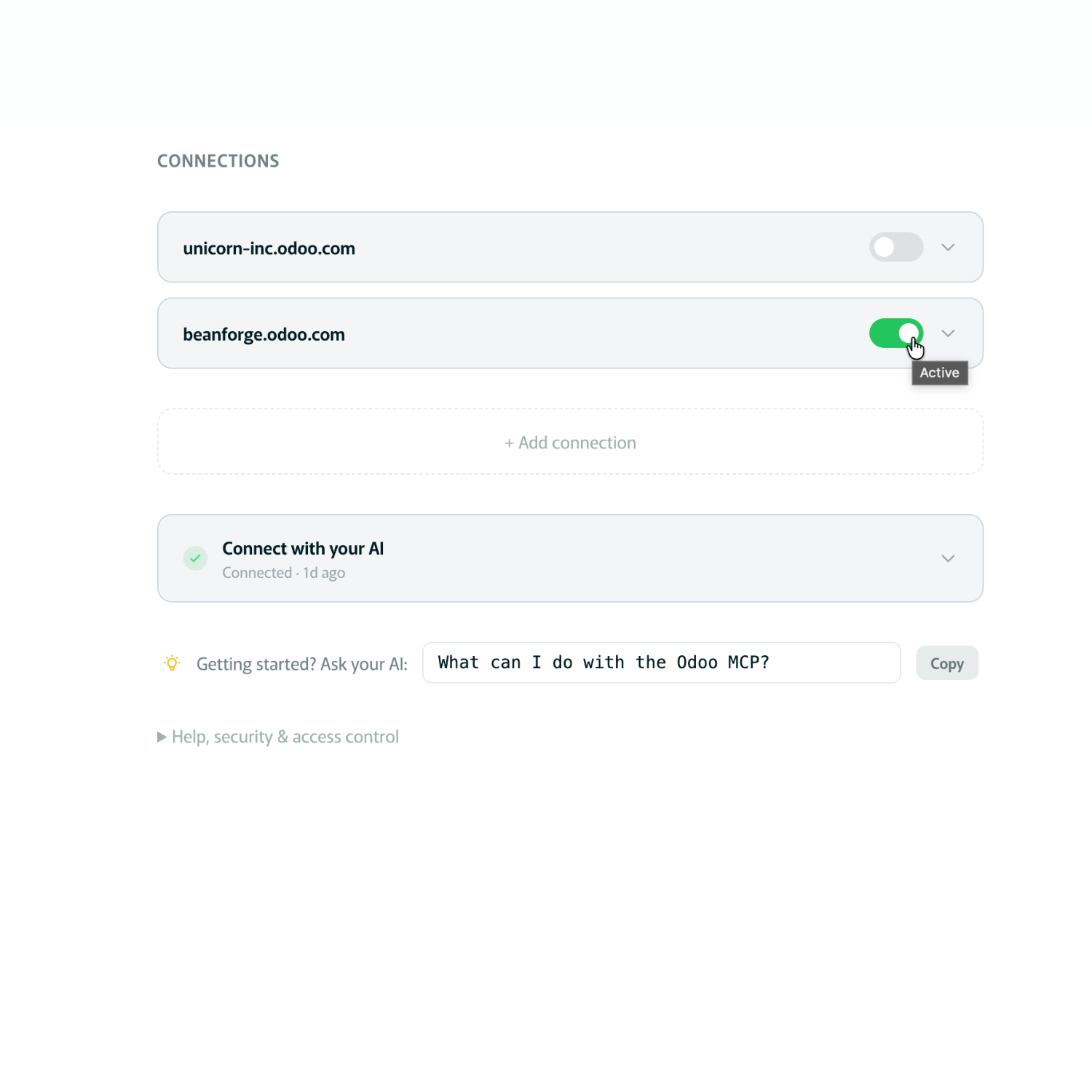 Beheer meerdere Odoo's