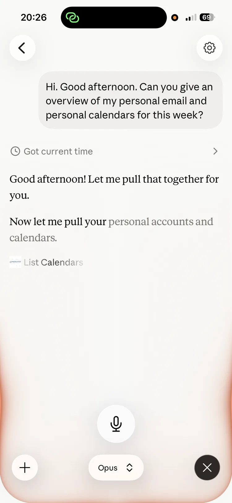 Ask from your own app
