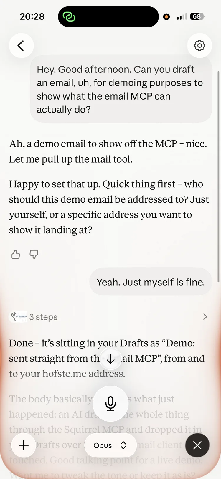 Real work, with control